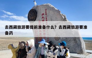 去西藏旅游要提前准备什么？去西藏旅游要准备药