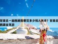甘肃去一趟西藏需要花多少钱人民币？甘肃去西藏自驾游