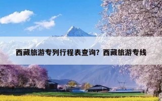 西藏旅游专列行程表查询？西藏旅游专线