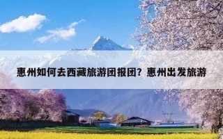 惠州如何去西藏旅游团报团？惠州出发旅游