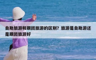 自助旅游和跟团旅游的区别？旅游是自助游还是跟团旅游好