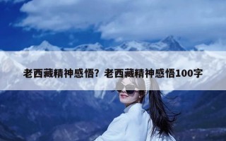 老西藏精神感悟？老西藏精神感悟100字