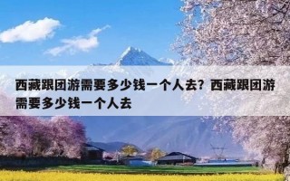 西藏跟团游需要多少钱一个人去？西藏跟团游需要多少钱一个人去