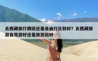 去西藏旅行跟团还是自由行比较好？去西藏旅游自驾游好还是旅游团好