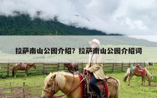 拉萨南山公园介绍？拉萨南山公园介绍词