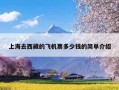 上海去西藏的飞机票多少钱的简单介绍
