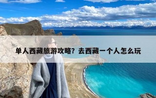 单人西藏旅游攻略？去西藏一个人怎么玩