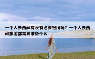 一个人去西藏有没有必要报团吗？一个人去西藏旅游都需要准备什么