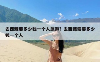 去西藏要多少钱一个人旅游？去西藏需要多少钱一个人