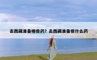 去西藏准备哪些药？去西藏准备些什么药