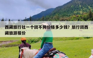 西藏旅行社一个团不同价格多少钱？旅行团西藏旅游报价