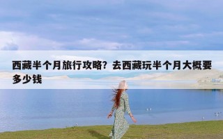 西藏半个月旅行攻略？去西藏玩半个月大概要多少钱