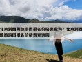 北京到西藏旅游团报名价格表查询？北京到西藏旅游团报名价格表查询网