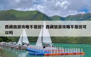 西藏旅游攻略不报团？西藏旅游攻略不报团可以吗