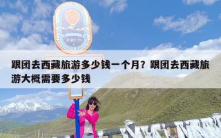 跟团去西藏旅游多少钱一个月？跟团去西藏旅游大概需要多少钱