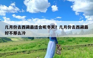 几月份去西藏最适合呢冬天？几月份去西藏最好不那么冷