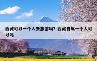 西藏可以一个人去旅游吗？西藏自驾一个人可以吗