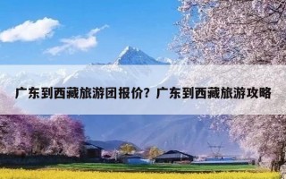 广东到西藏旅游团报价？广东到西藏旅游攻略