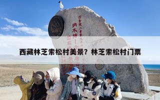 西藏林芝索松村美景？林芝索松村门票