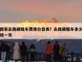 西安去西藏租车费用价目表？去西藏租车多少钱一天