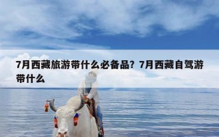 7月西藏旅游带什么必备品？7月西藏自驾游带什么