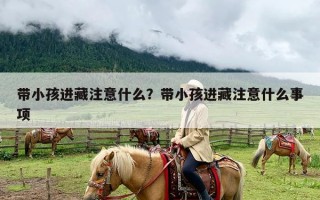 带小孩进藏注意什么？带小孩进藏注意什么事项