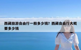 西藏旅游自由行一般多少钱？西藏自由行大概要多少钱