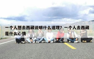 一个人想去西藏说明什么道理？一个人去西藏是什么心情