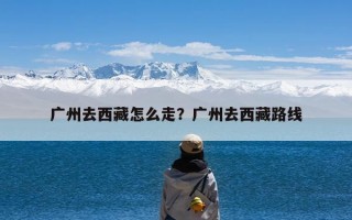 广州去西藏怎么走？广州去西藏路线
