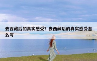 去西藏后的真实感受？去西藏后的真实感受怎么写