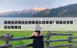 西藏旅游报团在哪里报比较靠谱？西藏自驾报团在哪里找