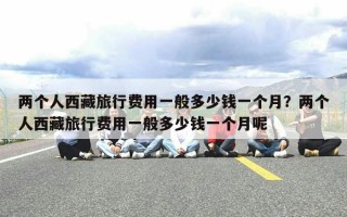 两个人西藏旅行费用一般多少钱一个月？两个人西藏旅行费用一般多少钱一个月呢