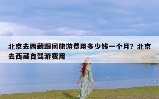 北京去西藏跟团旅游费用多少钱一个月？北京去西藏自驾游费用