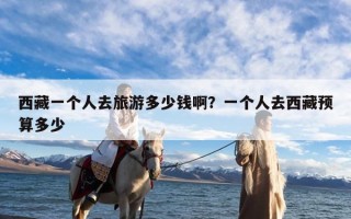 西藏一个人去旅游多少钱啊？一个人去西藏预算多少