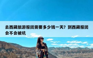 去西藏旅游报团需要多少钱一天？到西藏报团会不会被坑