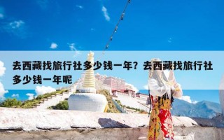 去西藏找旅行社多少钱一年？去西藏找旅行社多少钱一年呢