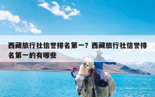 西藏旅行社信誉排名第一？西藏旅行社信誉排名第一的有哪些