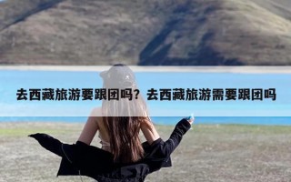 去西藏旅游要跟团吗？去西藏旅游需要跟团吗